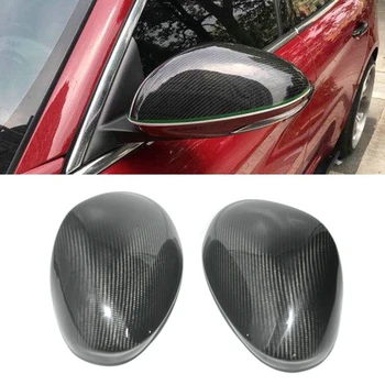 

for Alfa Romeo Giulia Stelvio 2017-2020 Real Carbon Fiber Side Rear View Mirror Cover Trim