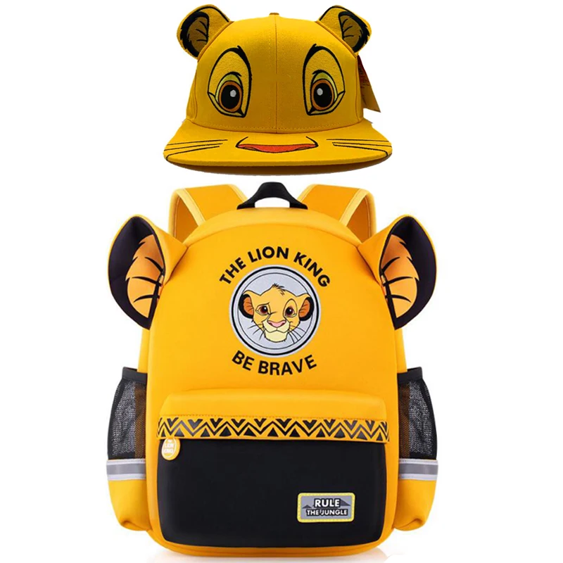 Bag and hat Лев Король Simba мультфильм пакет плюшевый кукольный рюкзак шляпа Детская игрушка мультяшный персонаж Haha сюрприз кошмар до Рождества - Цвет: Bag and hat