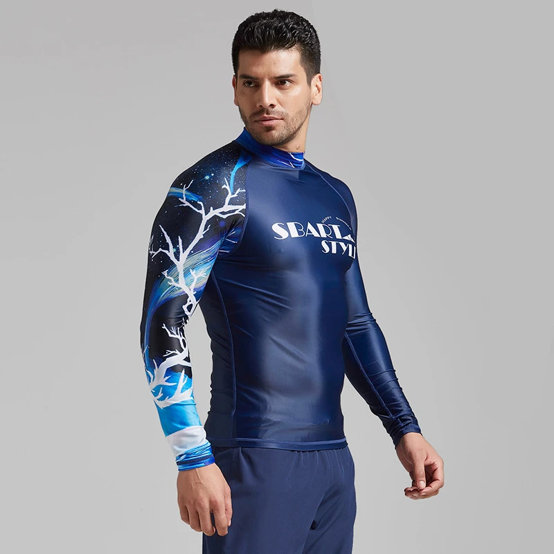 Rashguard Мужская одежда для плавания с длинными рукавами рубашка для плавания лайкра для виндсерфинга купальный костюм с длинными рукавами быстросохнущие паруса костюм для дайвинга Футболка для плавания ming