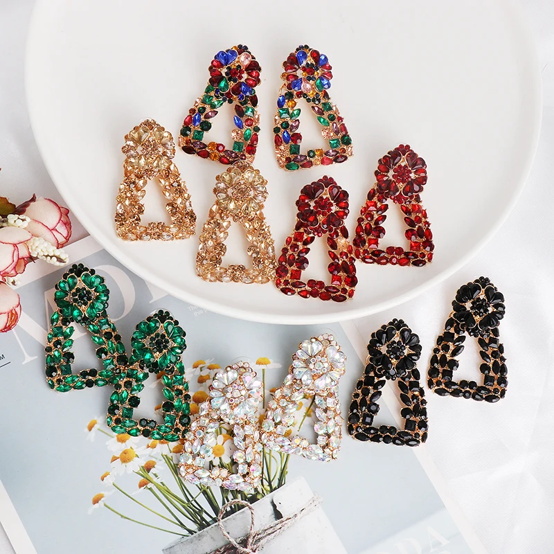 Роскошные Разноцветные серьги подвески FASHIONSNOOPS za с кристаллами для женщин