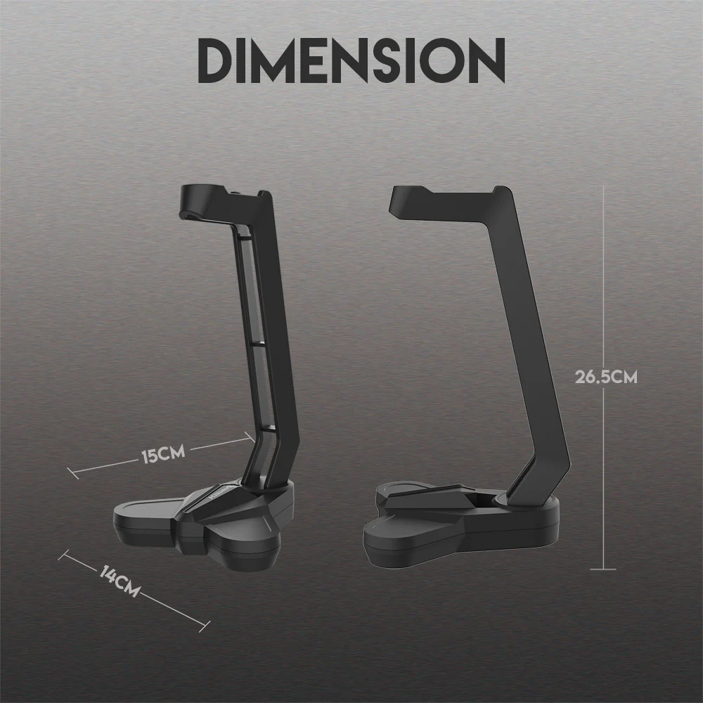 FANTECH Hot Headphone Stand ABS Material And Low Gravity Firm Design For Gaming Headset Anti slip Natural Rubber Earphone Rack