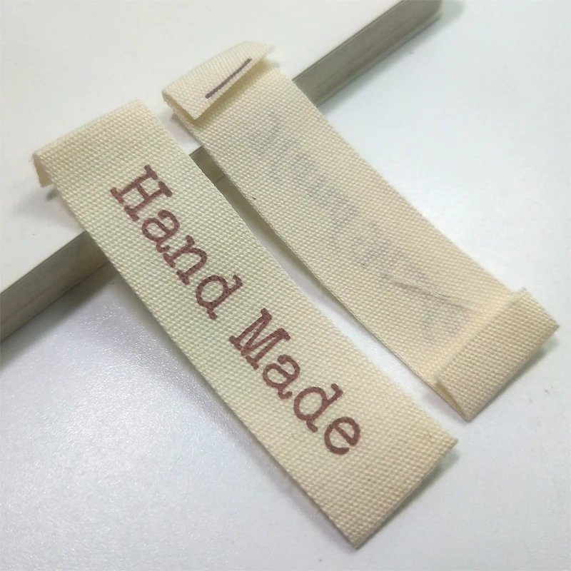 FreeShippingstockHandicraftMixHandMadeDIYByHandPrintedCottonLabelWashableClothing GarmentTagsLabelsCustomSewingName100pcs/Сумка|Этикетки
