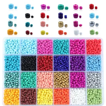 

Jewelry Making Kit Czech Glass Seed Beads Box Set Lobster Clasps Beading Cord For DIY Earring Bracelet Necklace Jewelry Making