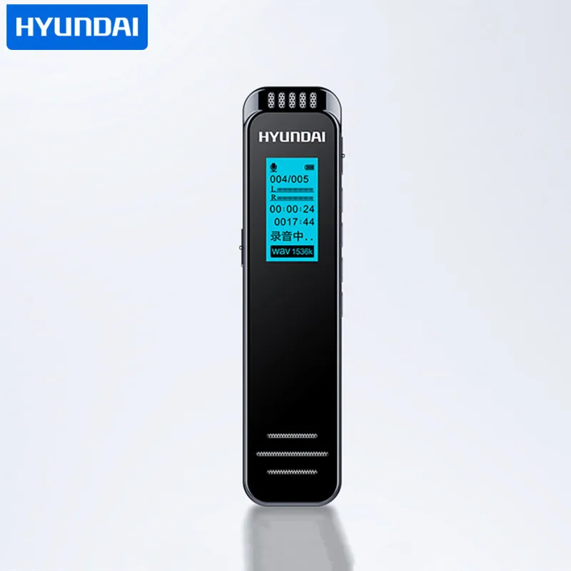 Профессиональный диктофон Hyundai K103 с голосовой активацией 1536 кбит/с PMC длительное