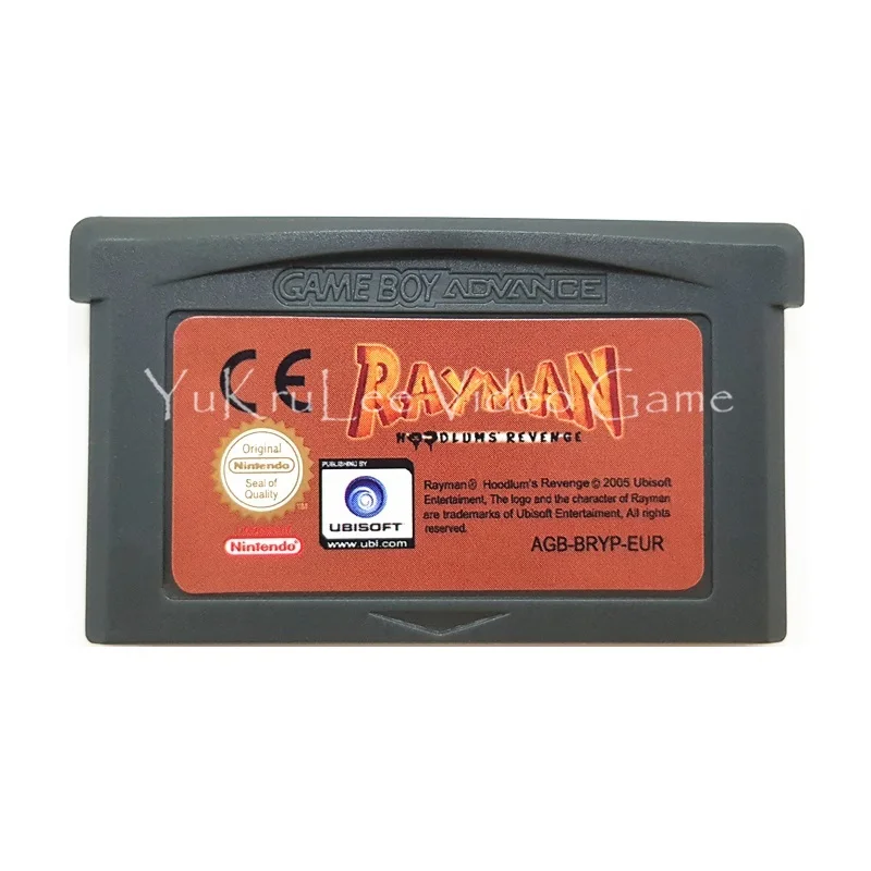 RaymanSeries 32 бит видеоигры картридж Консоли Карты для nintendo GBA серии консолей английский язык - Цвет: Hoodlums Revenge