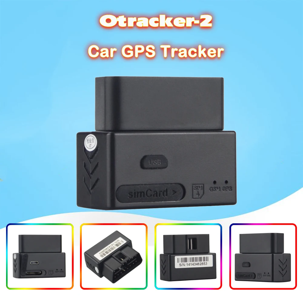 Мини GPS трекер Φ OBD для отслеживания автомобиля в режиме реального времени