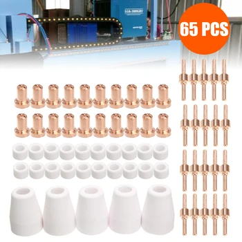 

5Pcs Plasma Cutter Accessories For Cutter Torch Consumables Kit Electrodes Tips Nozzles For PT31 CUT 30 40 50