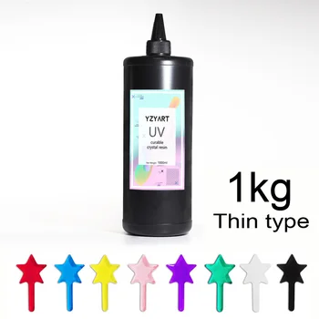 

Colored UV Resin Hard Ultraviolet Curing Resin Solar Cure Sunlight Activated Kawaii Crafts Transparent Clear Large Gram 1kg