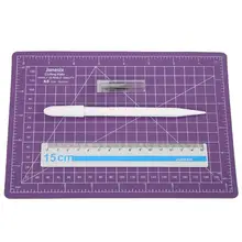 Самовосhealing вающиеся Швейные режущие накладки Набор ПВХ А5 двухсторонние без бликов ручные DIY режущие аксессуары с резьбой ручка линейка