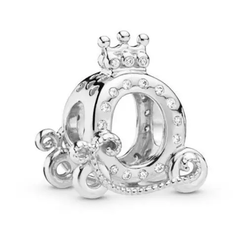 TTBEADS 1 шт. Серебряный CZ Европейский Шарм свободные раздельные бусины, установка 925 ожерелье ювелирное изделие браслеткулон - Цвет: 7
