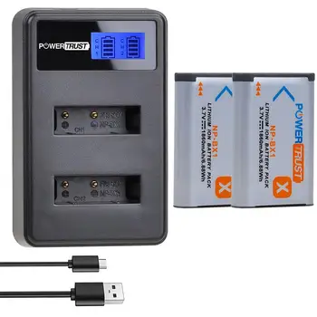 

PowerTrust NP-BX1 Li-ion Battery and Charger for Sony NP-BX1/M8 and Cyber-Shot DSC-RX100, DSC-RX100 II, DSC-RX100M II