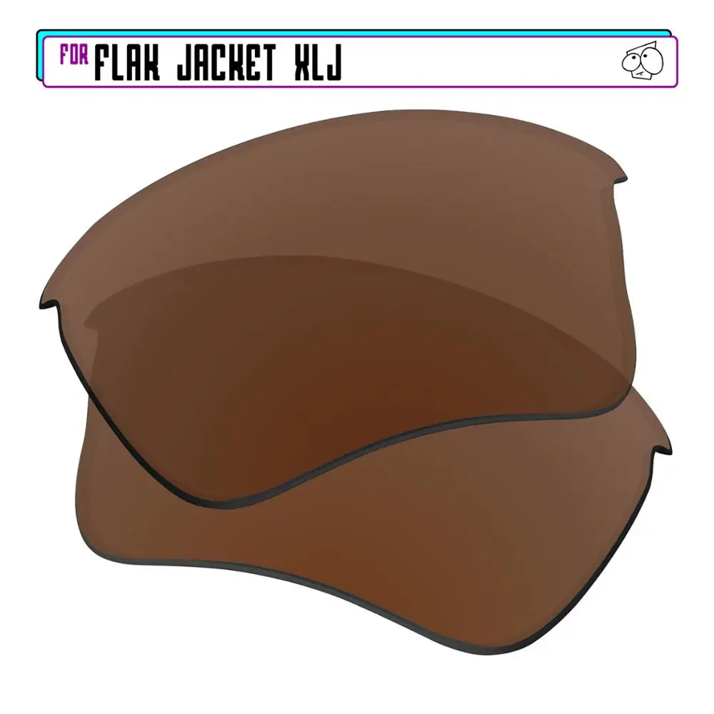 Ezreplace Polarizzati Lenti Di Ricambio Per-Oakley Flak Jacket Xlj Occhiali Da Sole-Marrone