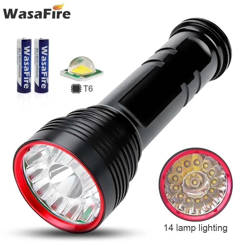 

Portable 3 Modes LED Flashlight Powerful Super Bright T6 Flashlight Lantern Waterproof 18650 Battery Fishing Tactical Torch Lamp