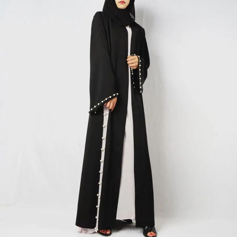 Одеяние мусульмане Femme женские abaya Pakistan мусульманские платья черные Moslim Jurken с длинными рукавами bou Marocain Саудовская Аравия Jalaba