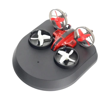 

3 In 1 Flying Air Boat Land Driving Remote Control RC Drone Hovercraft Fixed Wing Glider Land Driving Outside Fly RC
