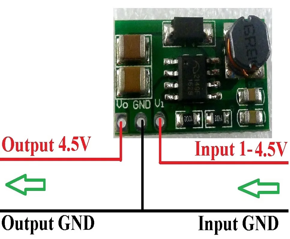 

DD0606SA_4V5 1-4.5V to 4.5V DC DC Step up Boost Converter Module Power Supply Board for aaa duracell DC Motor car