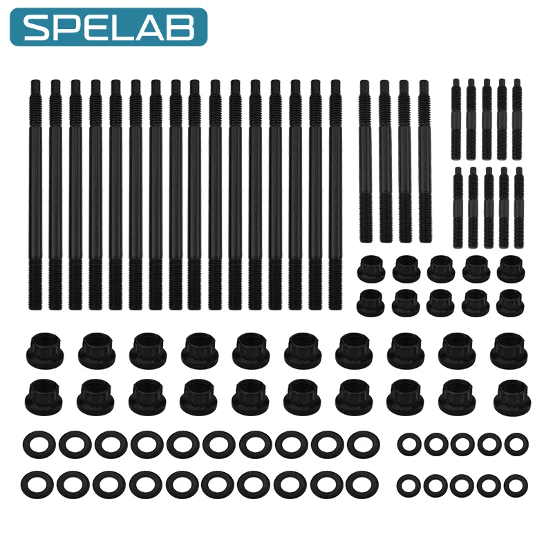 

SPELAB Cylinder Head Stud Kit Turbo Engines 8740 Chrome Steel For 1997-2003 Chevy LS1 LS6 LS2 LQ9 4.8L 5.3L 5.7L 6.0L OE:33380