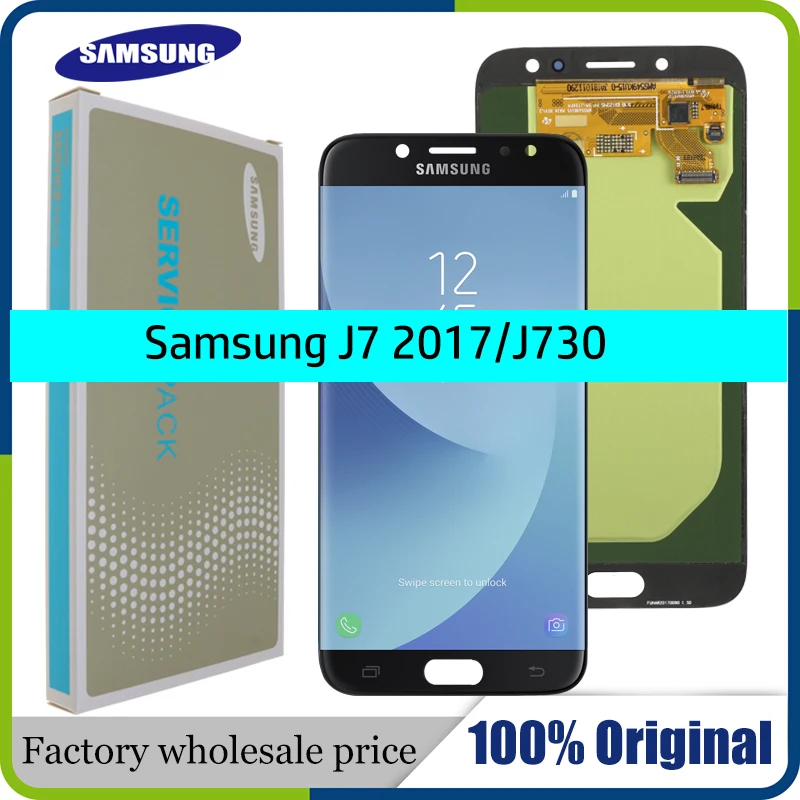 Display Lcd-Screen-Replacement Touch-Screen AMOLED J730F Samsung Galaxy J7 Pro Original