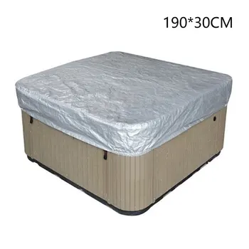 

Guard Universal Waterproof Shade Hot Tub Cover Weather Resistant Anti UV Durable Swimming Pool Foldable Dustproof Outdoor Spa