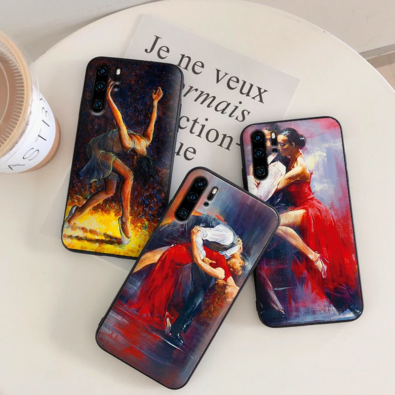 Dance art Color painting Mobile phone shell For huawei honor 7C 5.99IN 7X 8X 8C NOTE 10 VIEW 20 8 9 lite 7A 9X Pro | Мобильные