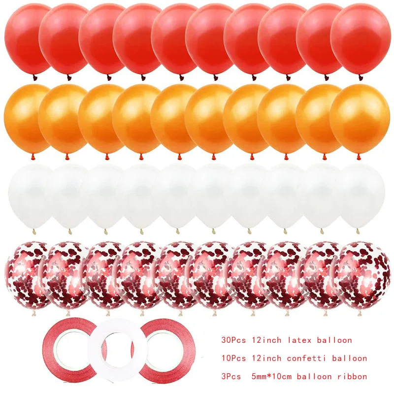 43 шт./компл. розово-золотистый воздушный шар набор конфетти воздушный шар для вечеринки на день рождения Юбилей свадебные шары для