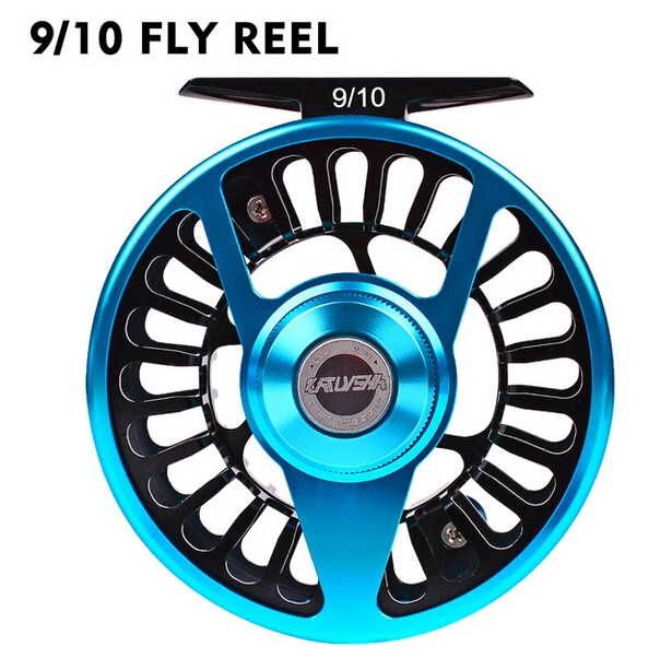 Black blue 9-10 Катушка для ловли нахлыстом из алюминия 3+ 1BB 5/7 WT рыболовное колесо для нахлыстом 7/9 катушка для станка с ЧПУ с левой и правой ручкой литая полностью Металлическая катушка для нахлыстом 9/10 - Цвет: Black blue 9-10