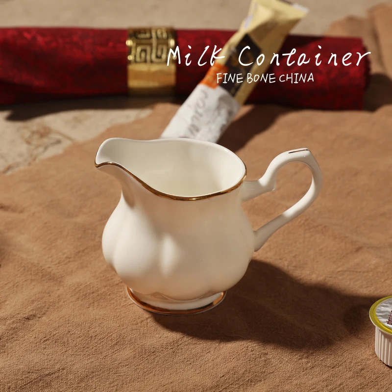 Bone china, британский стиль, горшок для молока, керамический кувшин для молока с ручкой и чашкой, кувшин для вспенивания, маленькая чашка для молока, керамический прибор - Цвет: I