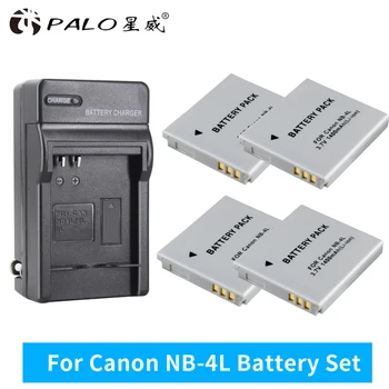 

PALO NB-4L Digital Camera Battery And Charger For Canon IXUS 40 60 120 130 IS117 220 230 255 SD1000 ISSD430 Wireless SD450 630