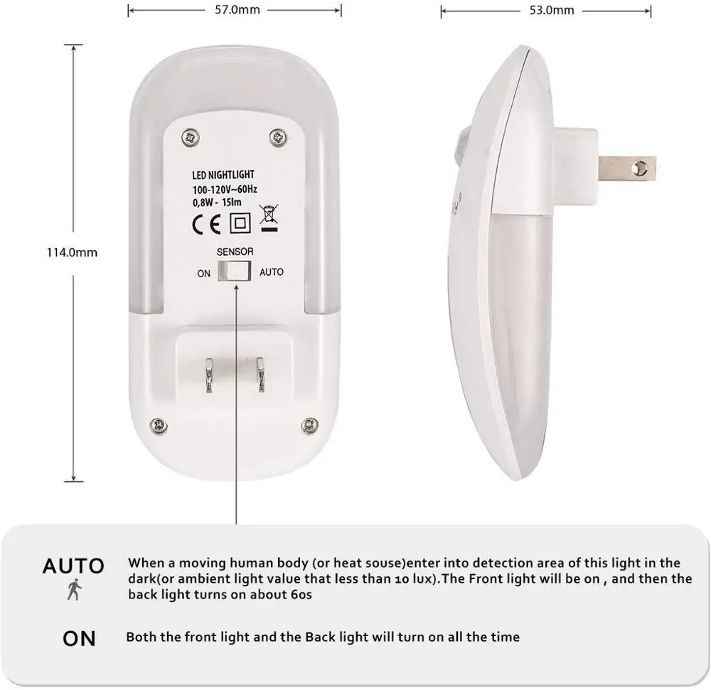 Активированный движение ночной Светильник подключи датчик движения светодиодный светильник s для ванной комнаты, прихожей, спальни, кухни, лестницы