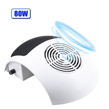 

80W Nail Vacuum Cleaner Machine Suction Dust Collector Strong Nail Vacuum Cleaner Low Noisy with 3 bags Salon Tool