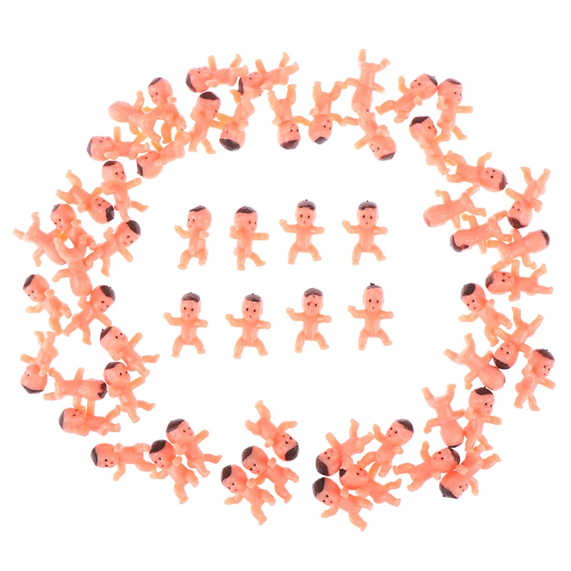 Mini juguetes de plástico para bebés, alta calidad, 1 pulgada, 10/20/60 Uds.