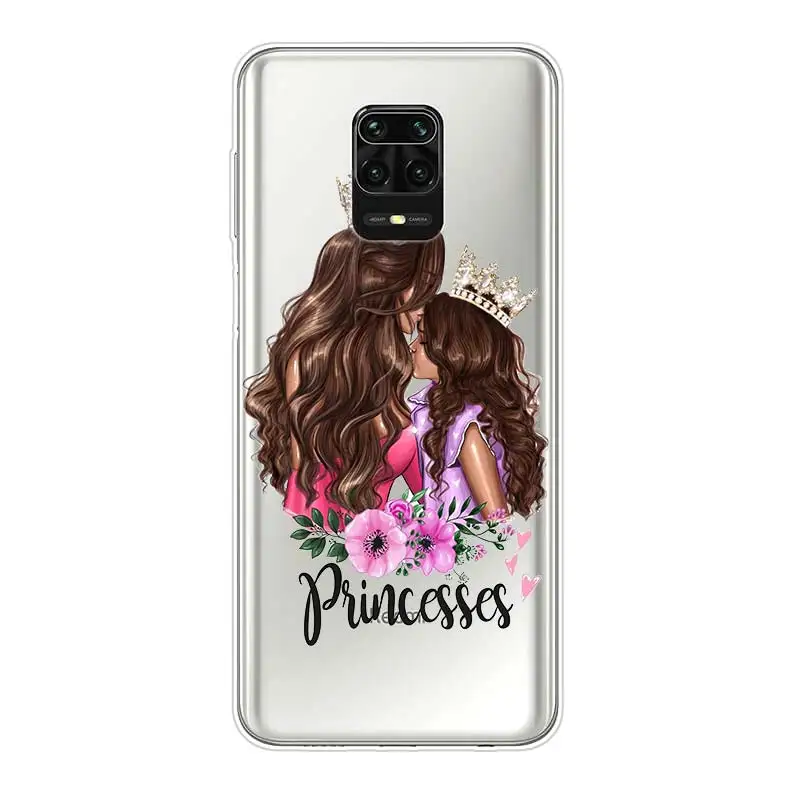 Family Mom Baby Dad Silicone Cover For Xiaomi Redmi Note 10 10S 9 9S Pro Max 9T 8T 8 7 6 5 Pro 5A 4X 4 Phone Case