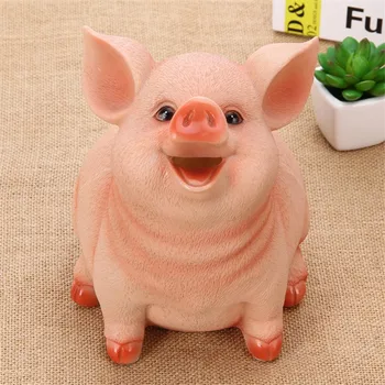 

Cartoon Pig Piggy Bank Children Money Saving Boxes Household Living Room Cabinet Decoration Coins Piggy Bank Ornaments Gifts