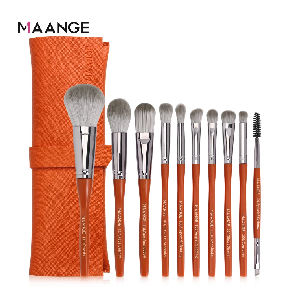 Набор кистей для макияжа MAANGE Pro 5/10 шт. набор пудра косметический теней помады |