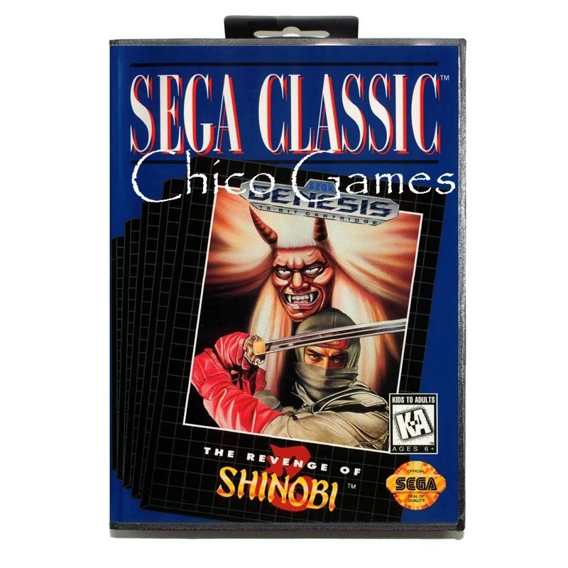 Sega MD игровая карта-Месть Shinobi для sega megadrive игровая консоль 16 бит MD карта