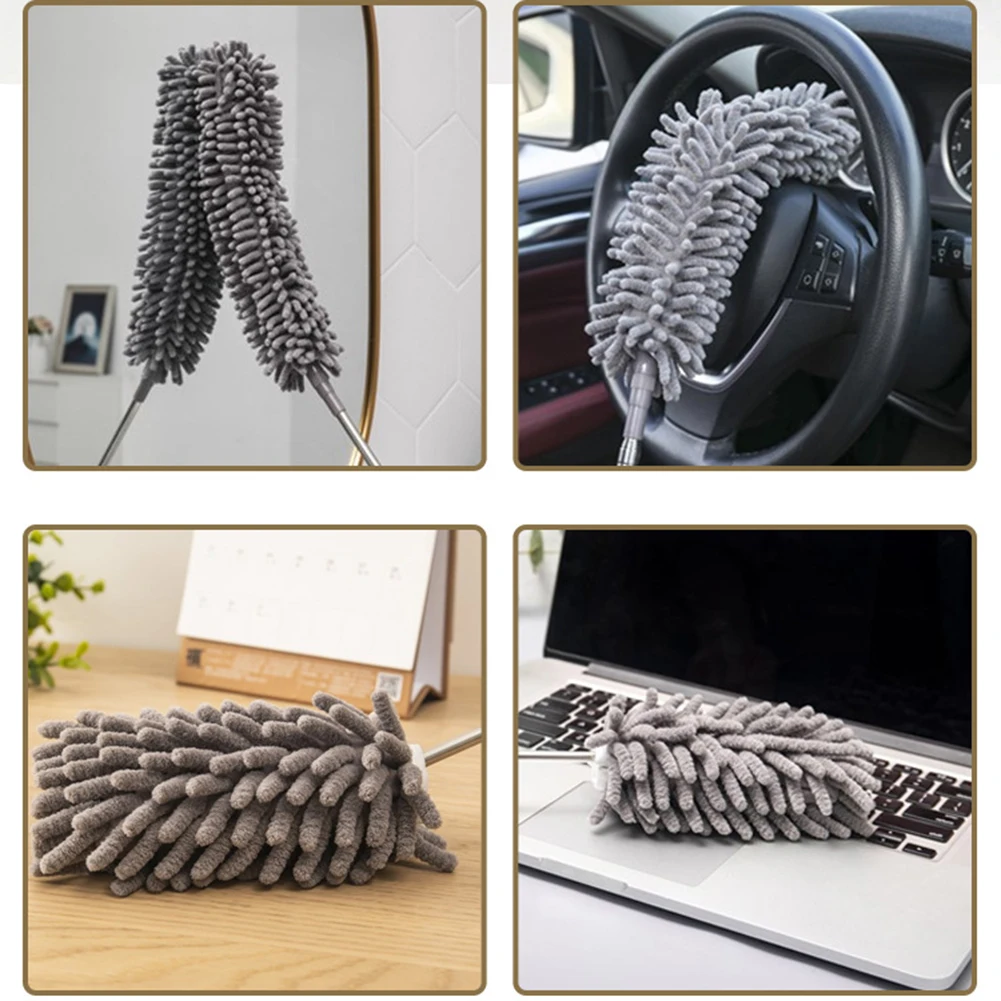 Выдвижная щетка для пыли телескопирование микроволокна Duster набор очистки ручная