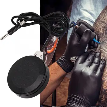 

Round Tattoo Machine Power Supply Foot Pedal Body Art Tattoo Machine Non-slip Foot Switch v