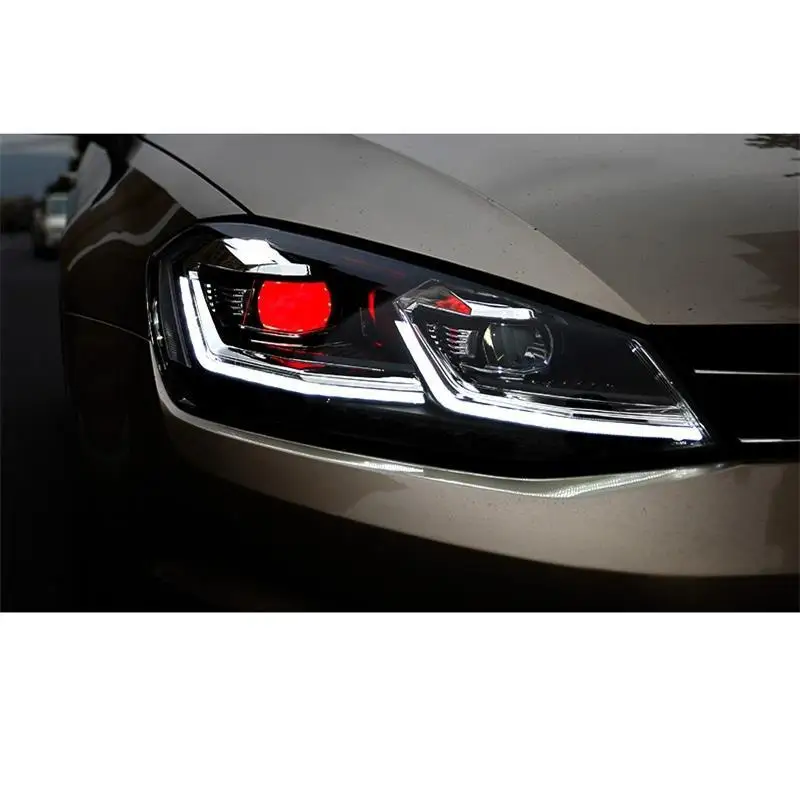 Led Para Авто дневные ходовые Боковые указатели поворота освещение автомобиля фары Задние фары 14 15 16 17 для Volkswagen Golf 7