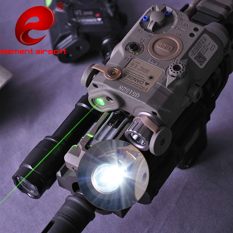 Element Airsoft тактический флэш светильник PEQ 15 LA 5C UHP IR Зеленый лазерный фонарик для