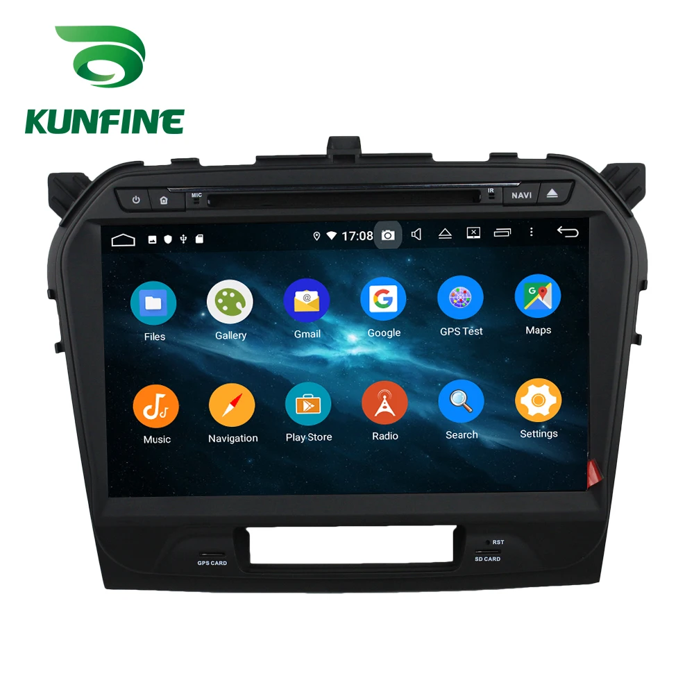 Cheap KUNFINE Android 9.0 Octa Core 4GB RAM 64GB Rom Car DVD GPS Multimedia Player Car Stereo for SUZUKI Vitara 2015 Radio Headunit 2