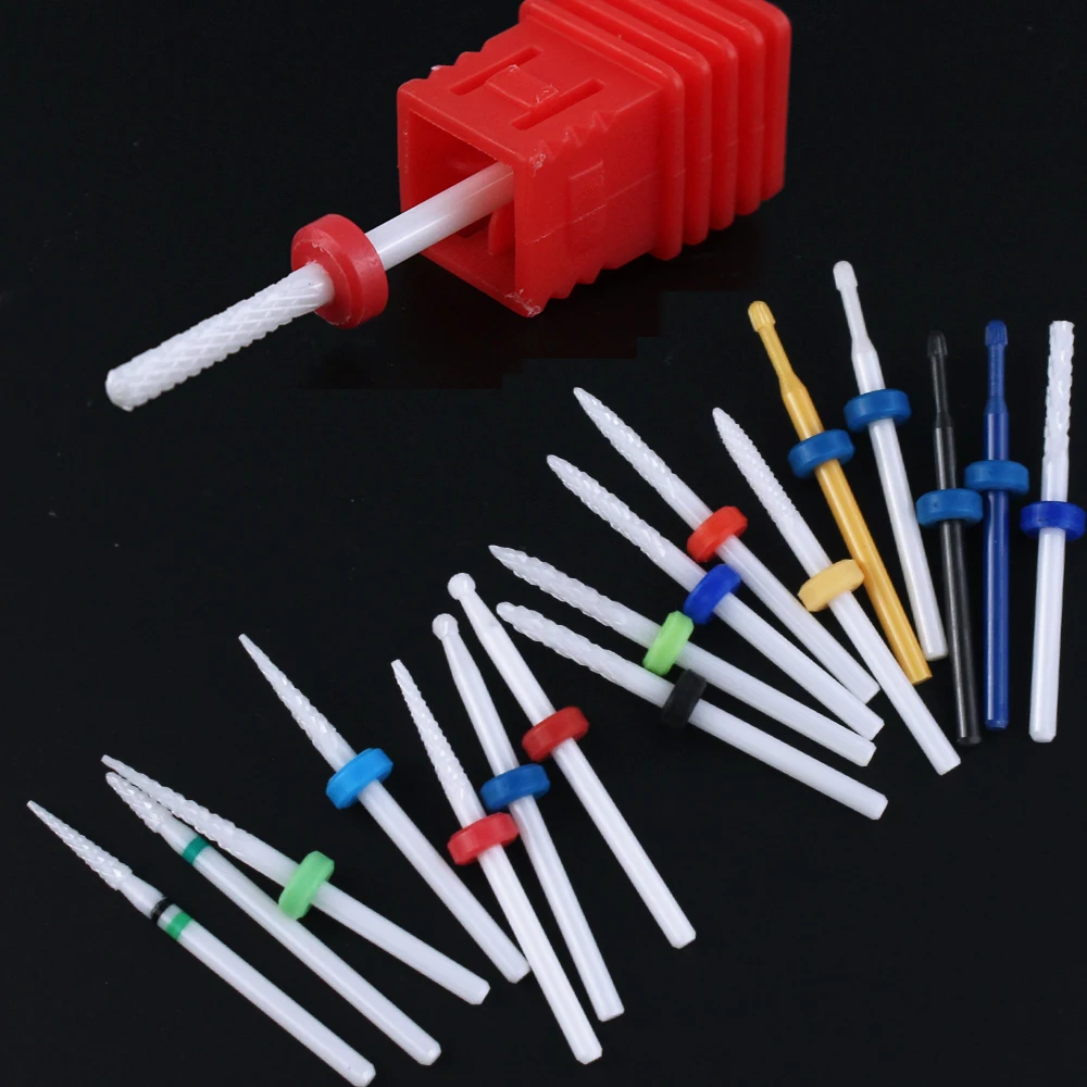 Milling Cutter for Manicure Ceramic Nail Drill Bits Manicure Machine Accessories Electric Rotary Nail Files Nail Tools 2