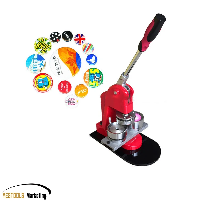 Badge Maker Machine Making Pin Button Press Cutter + Mold+1000pcs