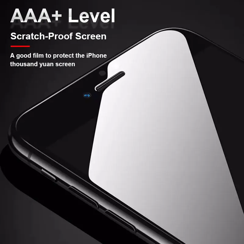 Закаленное стекло AAA+ с закругленными краями для iphone 7 Plus 6 6S 8, Защитное стекло для экрана, Защитное стекло для iphone 11 Pro X XR XS MAX