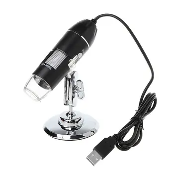 

1000X Digital Microscope USB Endoscope 8LED Camera Microscopio Magnifier w stand Q6PA