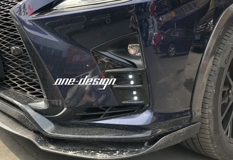 Подходит для LEXUS RX RX300/RX450h LX-MODE светодиодный углеродного волокна светодиодный противотуманный фонарь оттенок