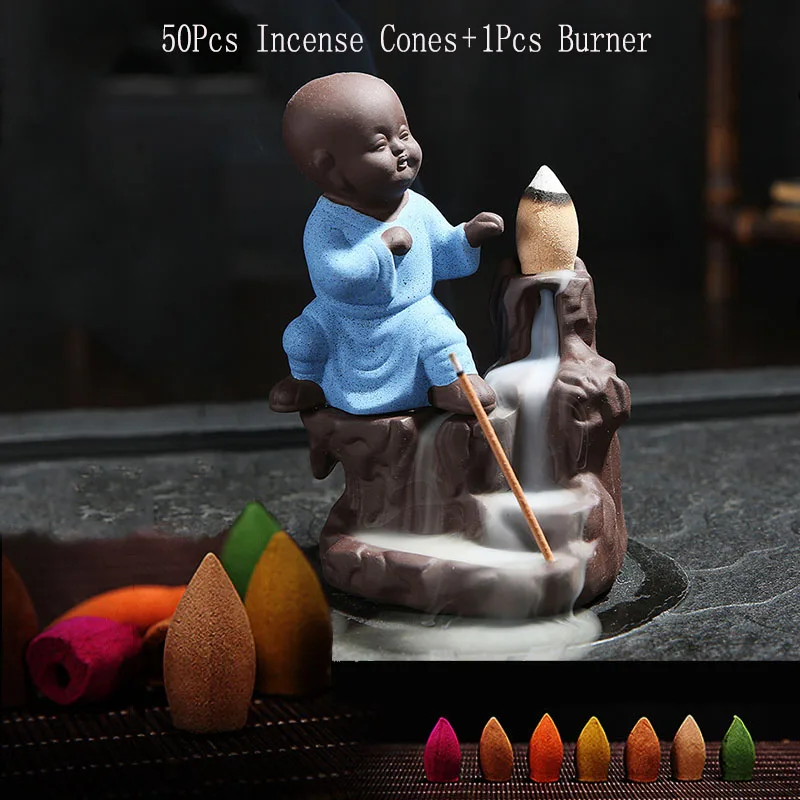 Курильница маленького монаха креативный домашний декор маленькая подставка для