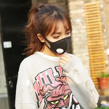 

3pcs/Lot PM2.5 Black mouth Mask anti dust mask Activated filter Windproof Mouth-muffle bacteria proof Flu Face masks Care