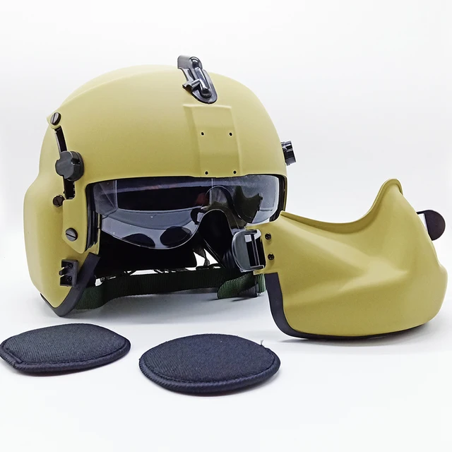 部屋の作業航空フライトヘルメット、白と黒のマスク、HGU-56/p、55p 