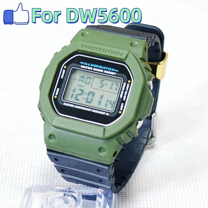 Для DW5600 GW-M5610 G-5600 G-5000 прозрачный зеленый синий резиновый ремешок для наручных