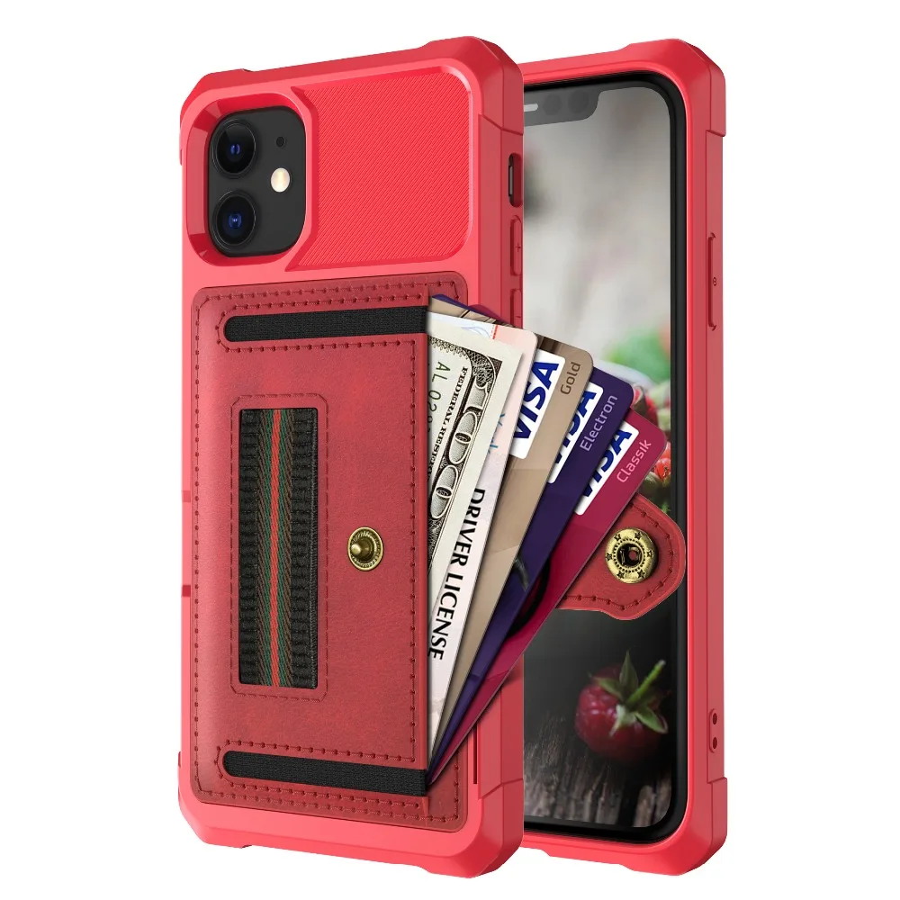 For iPhone 11 Pro Max XS MAX Credit Card Case PU Leather Flip Wallet Cover Holder Hard Back Cover For iPhone XR XS 8 7 6 6S Plus (53)